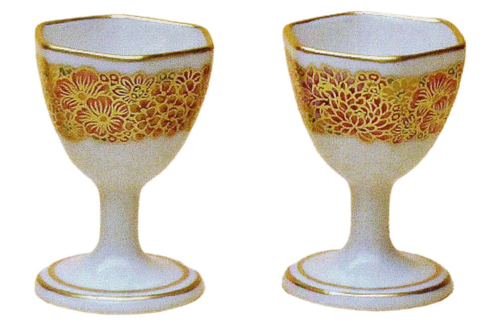Coupe à saké blanche #04