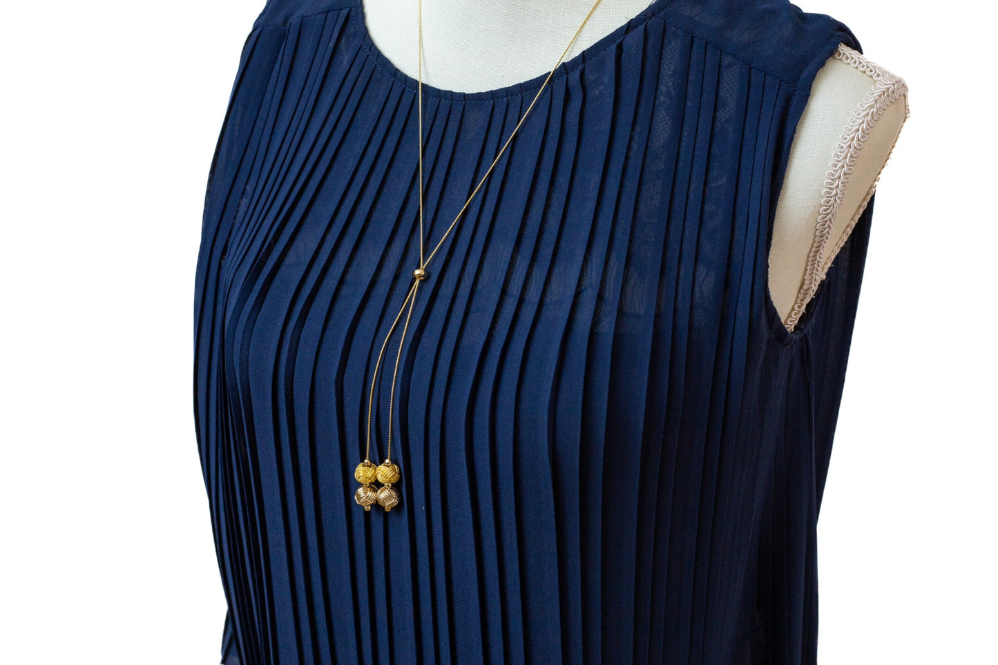 Mizuhiki Long Necklace – Tamamusubi Knot