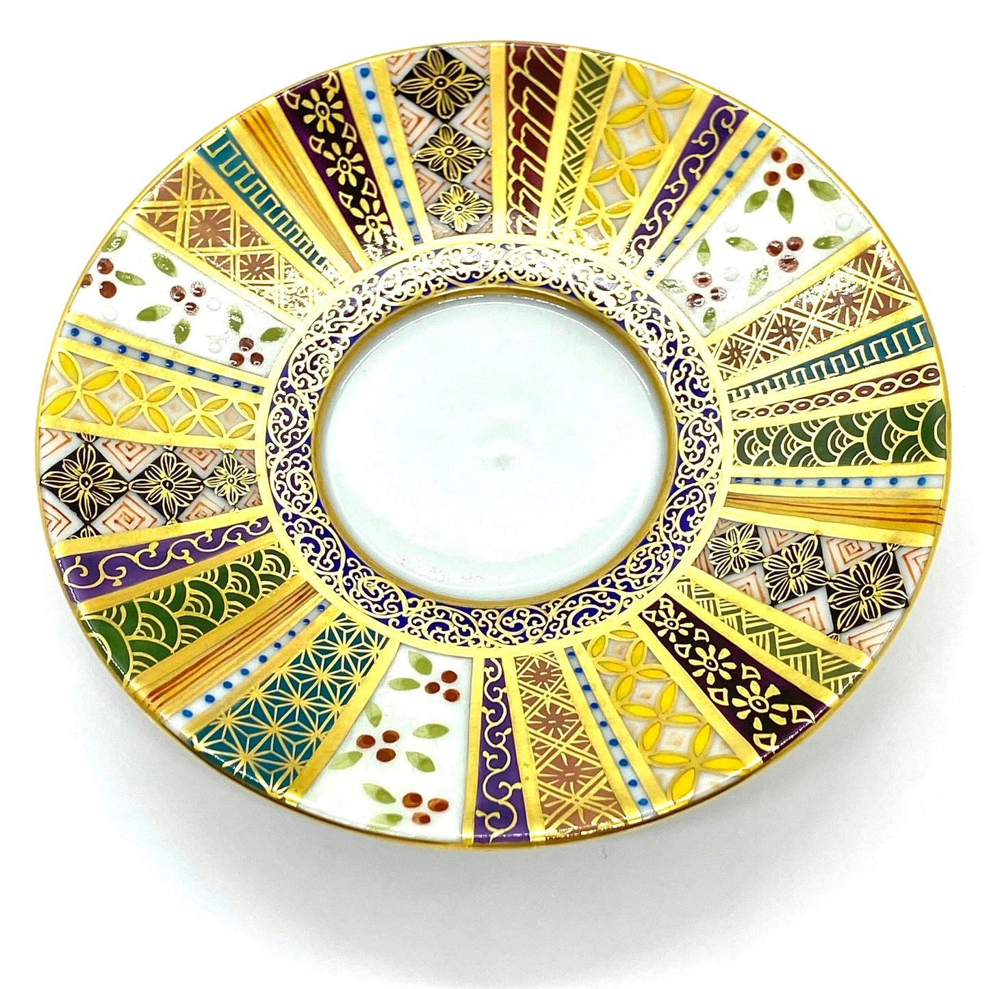 【Made to Order】infini Demitasse Saucer – Horizontal Stripes, Five-Color Design