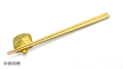 Lucky Chopstick Rest – Turtle with Gold Komon Pattern