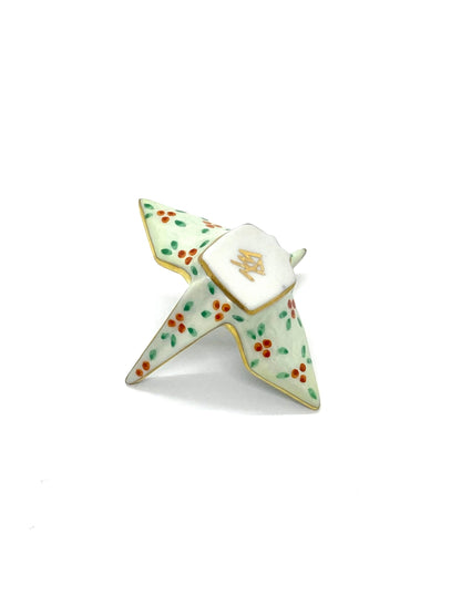Lucky Chopstick Rest – Crane with Brilliant Floral Motif