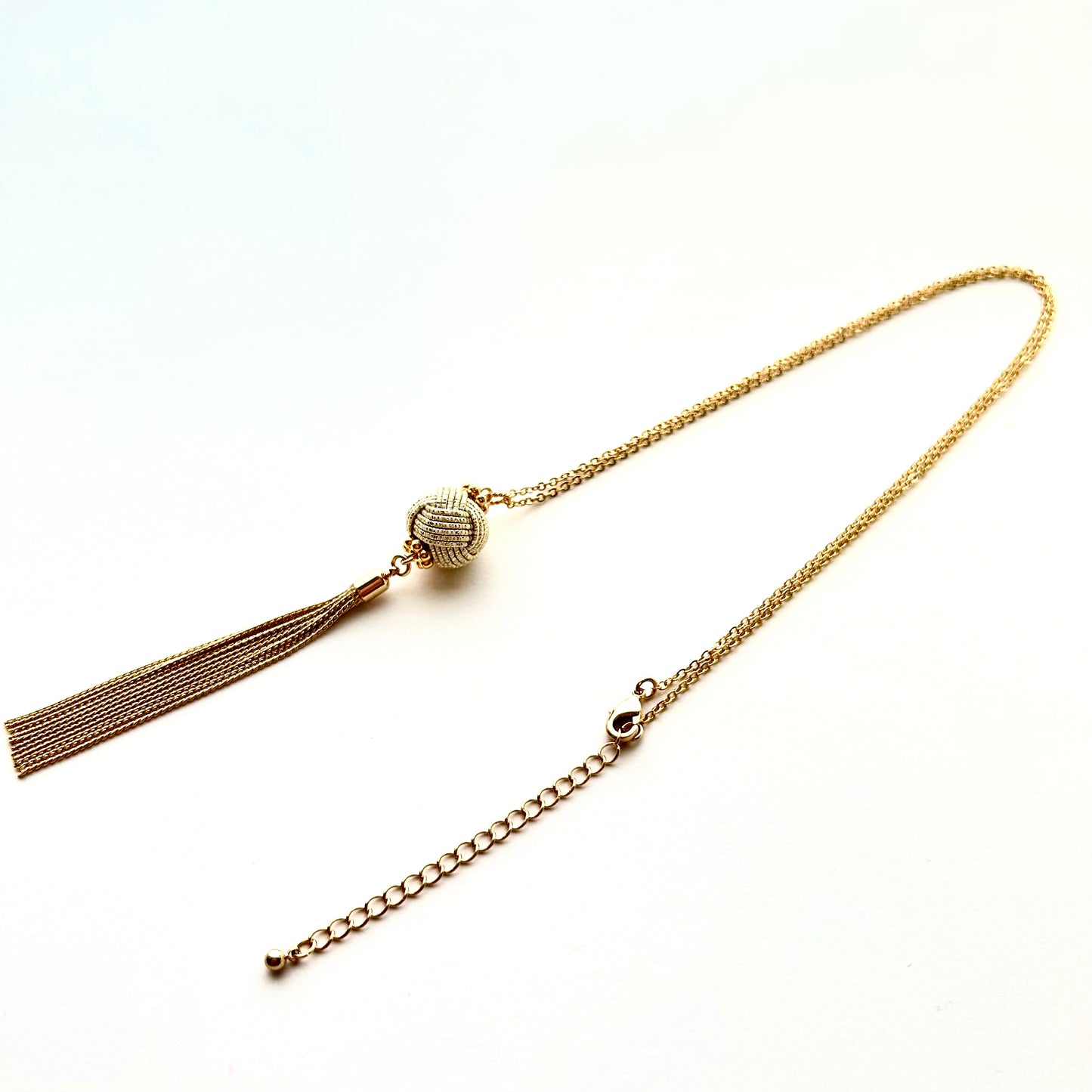 Tamamusubi Y-Necklace – With Elegant Chain Tassel