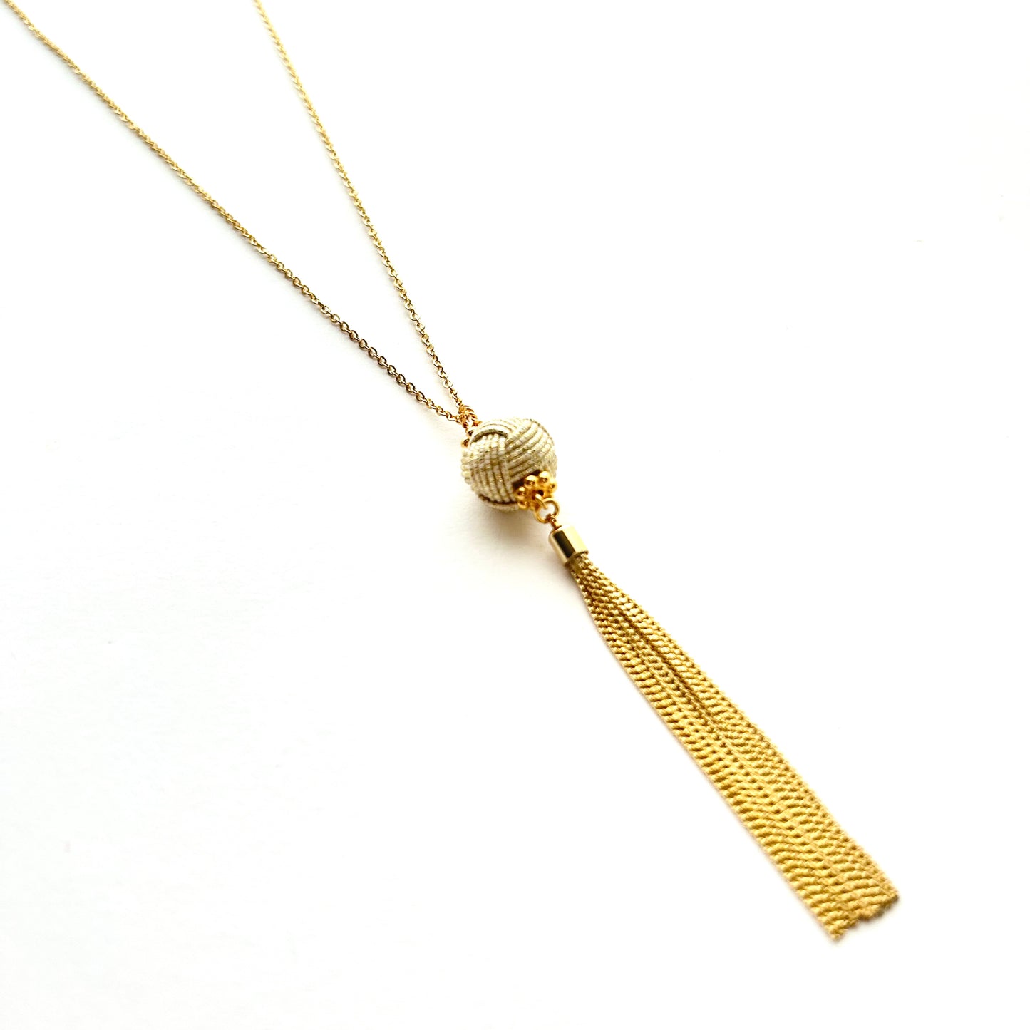 Tamamusubi Y-Necklace – With Elegant Chain Tassel
