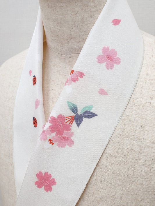 Hand-Painted Yuzen Order-Made Han-eri (Collar) — by Masashige Uenaka