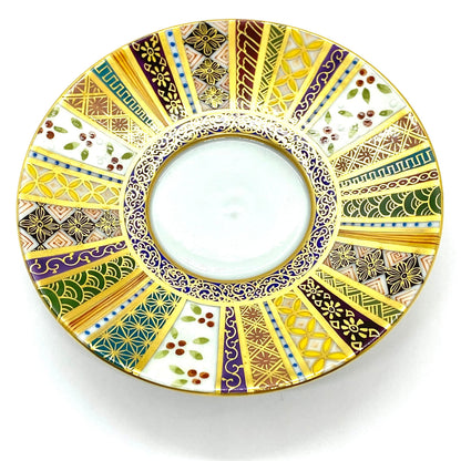 【Made to Order】infini Demitasse Saucer – Horizontal Stripes, Five-Color Design
