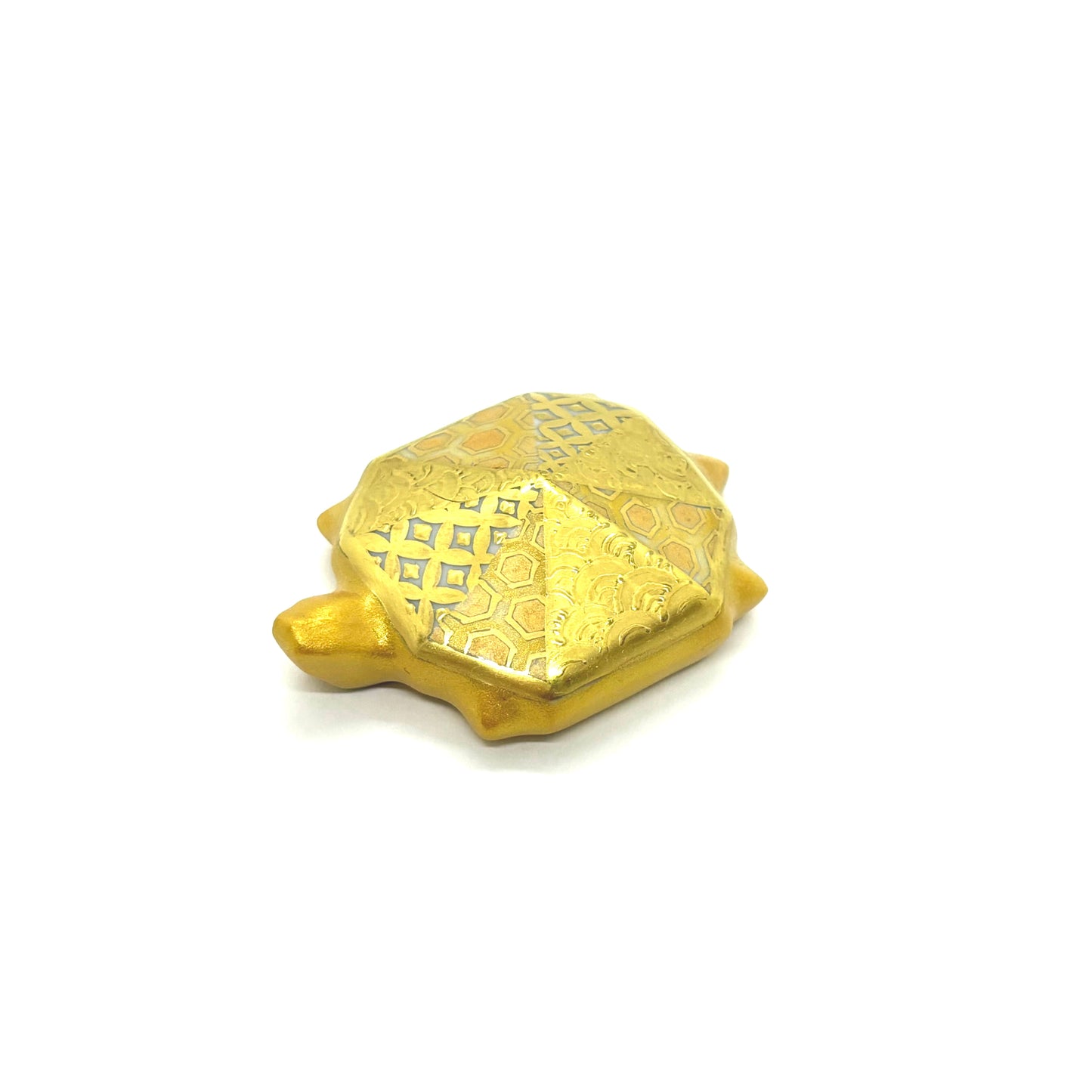 Lucky Chopstick Rest – Turtle with Gold Komon Pattern