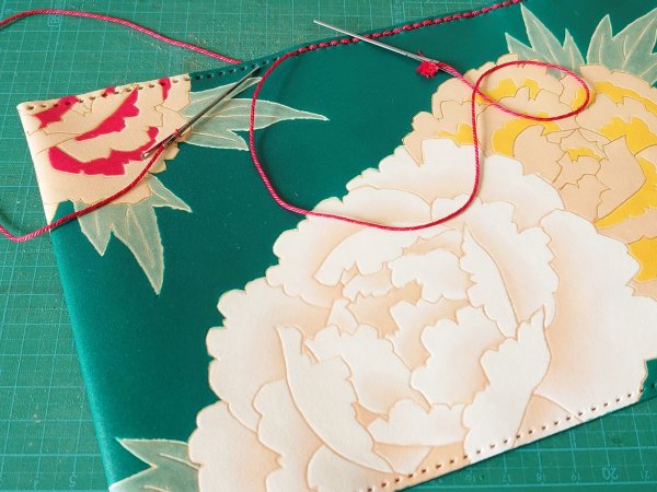 Hand-Painted Yuzen Order-Made Notebook Cover - By Mashashige Uenaka