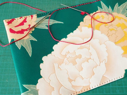 Hand-Painted Yuzen Order-Made Notebook Cover - By Mashashige Uenaka