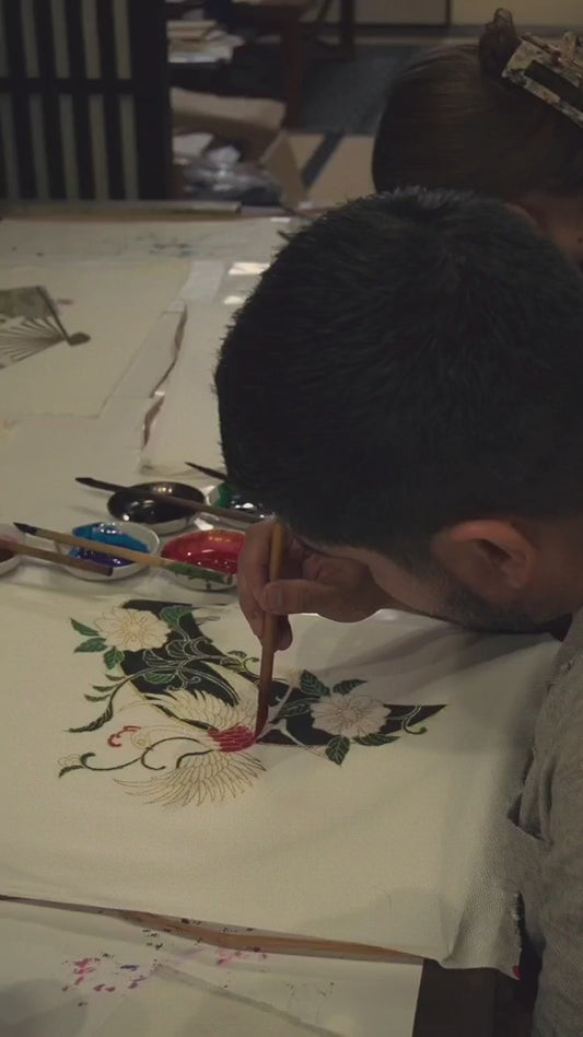 Kyoto-Style Yuzen Dyeing Art in a Historic Machiya Experience