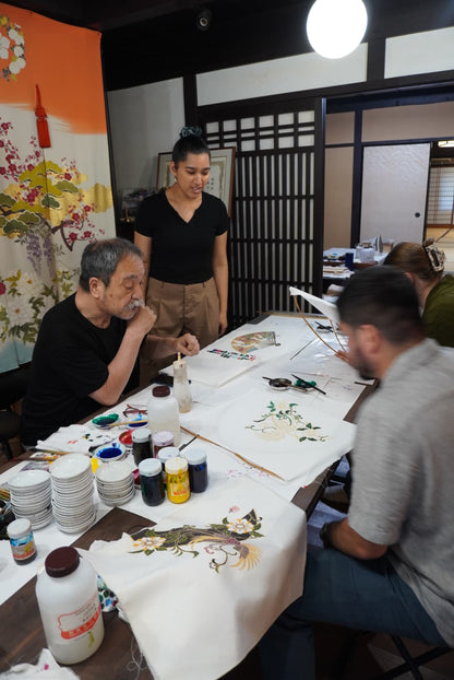 Kyoto-Style Yuzen Dyeing Art in a Historic Machiya Experience